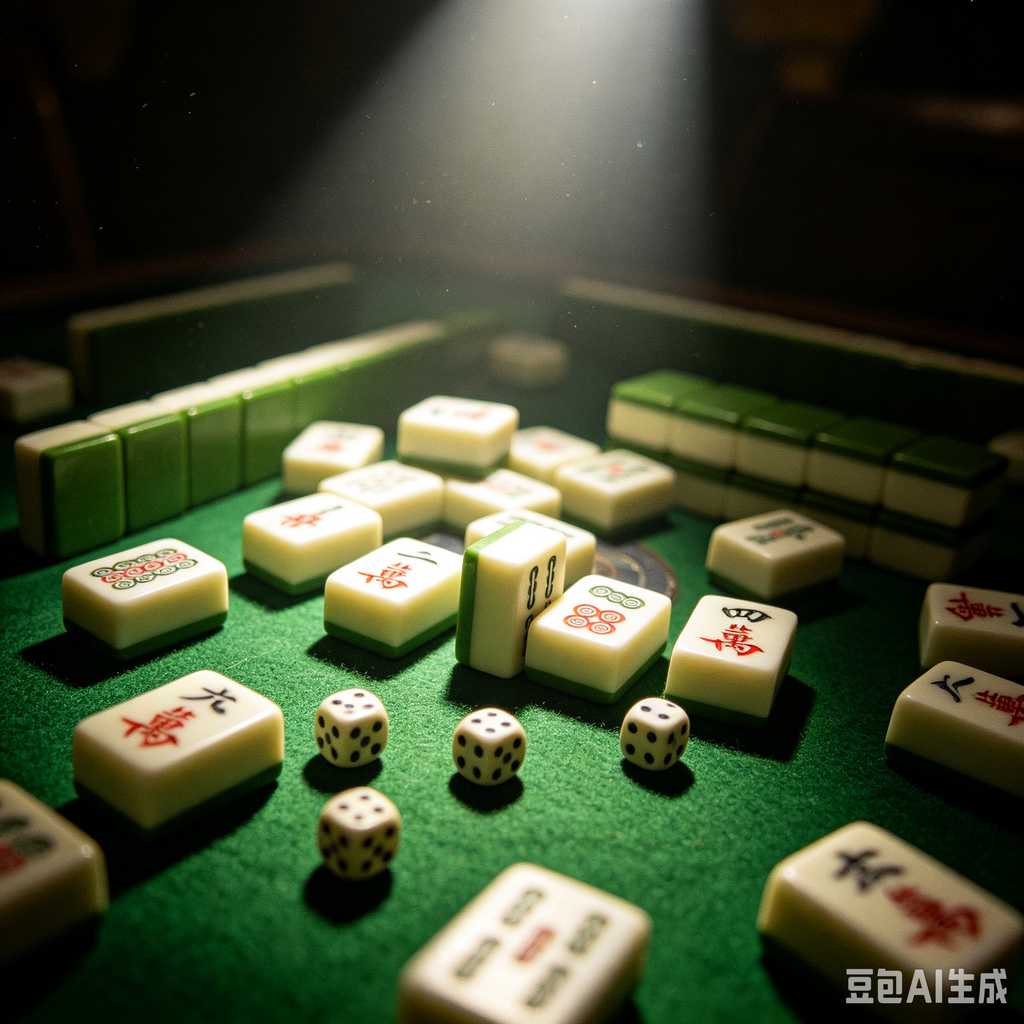 stylish text mahjong set